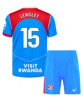 Billige Fotballdrakt Atletico Madrid Clement Lenglet #15 Replika Tredjedraktsett Barn 2025-26 Kortermet (med bukser)